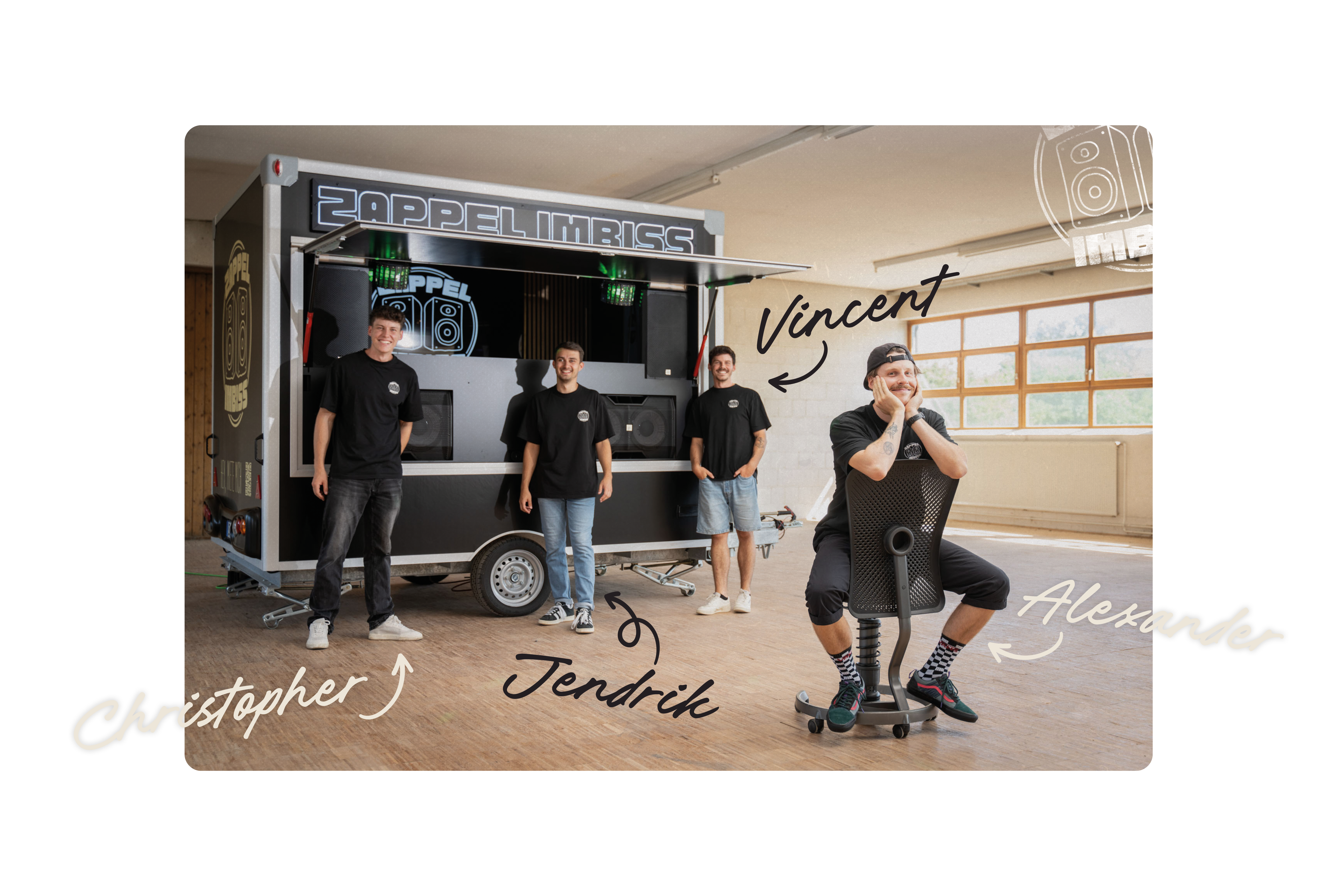 Zappel Imbiss Crew Zappel Imbiss Crew vor Zappel Imbiss